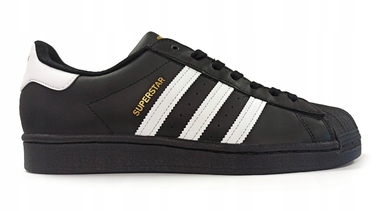 Кросівки adidas Superstar чорні/білі EG4959 шкіряні, розмір 40 2/3