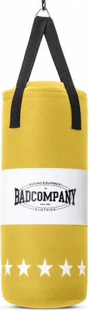 Дитячий боксерський набір Bad Company: боксерська груша 55x25 см + рукавички 8oz (жовтий)