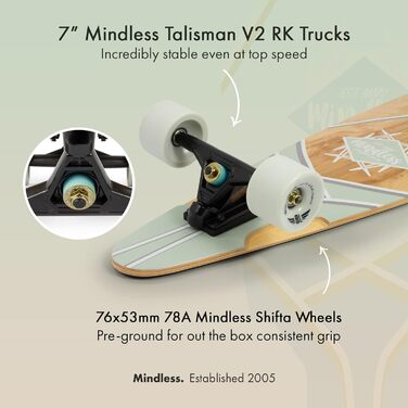 Лонгборд Mindless Core Pintail для дорослих, унісекс, червоний, 24 см