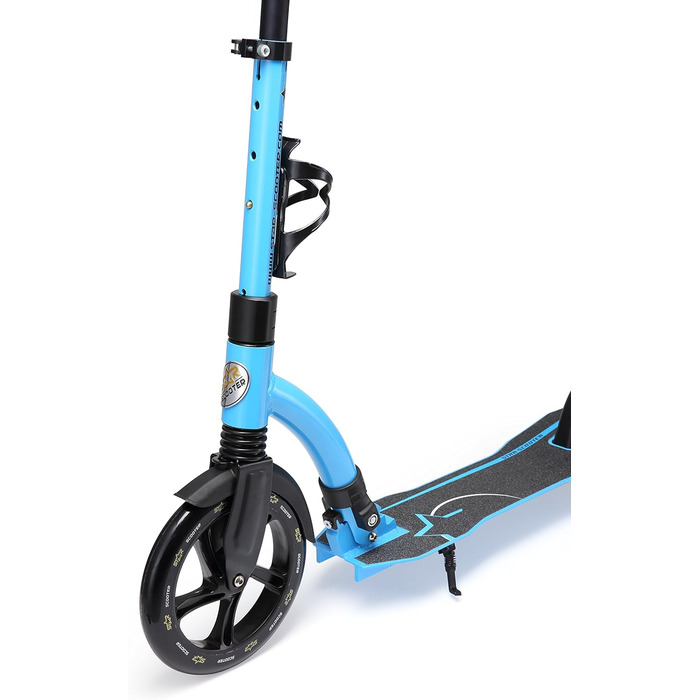 Самокат дитячий та дорослий STAR SCOOTER алюмінієвий, колеса 230мм, блакитний