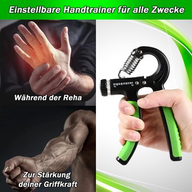 Фітнес-тренажер для рук Profi Fitness Handtrainer 5-65 кг, 2 шт. Регульований, для збільшення сили хвата