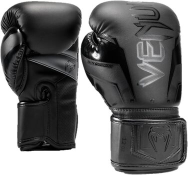 Боксерські рукавички Venum Elite Evo чорного кольору, 16 Oz