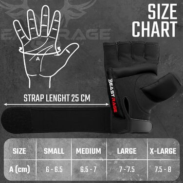 Боксерські рукавички BEAST RAGE для MMA, карате, кікбоксингу та таеквондо. Рукавички для чоловіків та жінок, чорного кольору. Ідеальні для тренувань та спарингу.