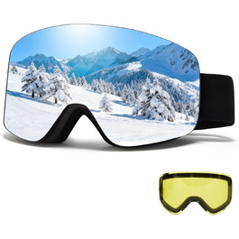 Скі-маска VCOROS OTG для унісекс: захист від сонця, протитуманне покриття, регульована, срібно-білий/чорно-срібний (VLT13%)