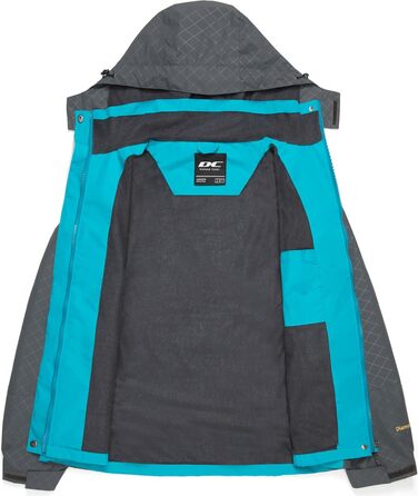 Жіноча водонепроникна куртка-вітровка Softshell для походів та аутдору з капюшоном, синя, розмір M