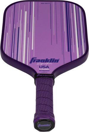Професійна ракетка для піклболу Franklin Sports Signature Series з покриттям MaxGrit, поліпропіленовий сердечник 13/16 мм, для турнірів, сертифікована USAPA