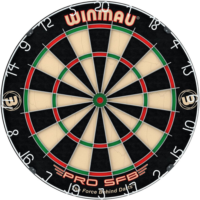 Дартборд WINMAU Pro SFB з сизалю, професійний, різнокольоровий