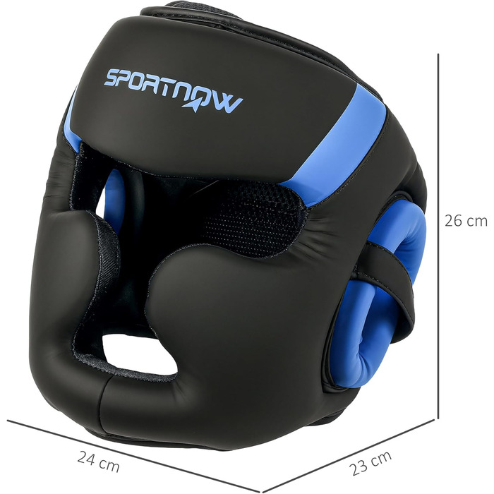 Захист голови для боксу та єдиноборств Sportnow, блакитний, універсальний розмір