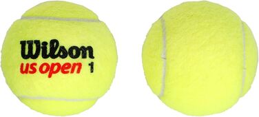 Тенісні м'ячі Wilson US Open для твердих покриттів, жовті, 2 банки по 4 шт.