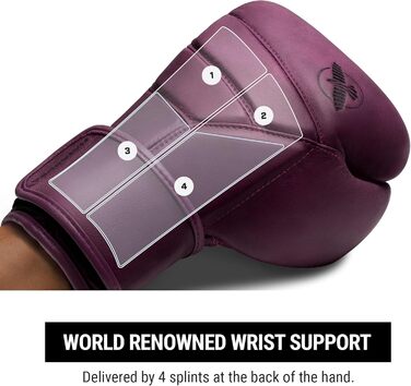 Боксерські рукавички Hayabusa T3 LX зі шкіри 14oz, колір слива