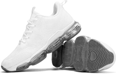 Чоловічі кросівки для бігу та спорту, неслизькі, стильні (41.5 EU, Z80 White)