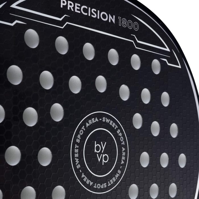 Падель ракетка LUXTRI Precision 1800 з карбону/ЕВА, для досвідчених і професіоналів, сіро-біла