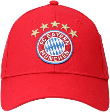 Кепка FC Bayern München з логотипом | Бавовна | Для дорослих | Червоний, темно-синій | Універсальний розмір