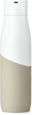 Пляшка для води LARQ Bottle Movement PureVis 710 мл — легка, самочистна, неізольована, з нержавіючої сталі, з UV-очищенням, багаторазова, для подорожей, біла/пісочна