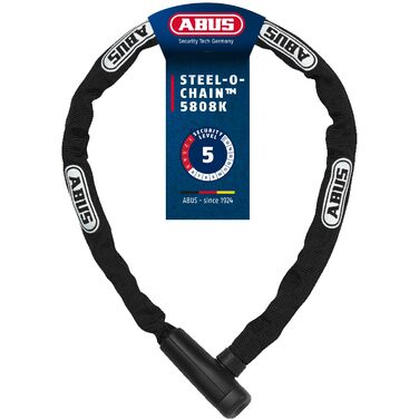 Замок ланцюговий ABUS Steel-O-Chain 5805K для велосипеда, 75 см, рівень безпеки 5, чорний