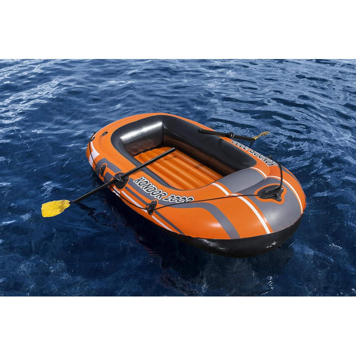 Надувний човен Bestway Kondor 2000, 188x98x30 см, для 1 дорослого і 1 дитини, комплект