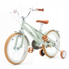 Дитячий велосипед 14 дюймів з додатковими колесами, м'ятний, легкий