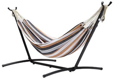 Гамак Amazon Basics з підставкою, тканинний, 117x300x100 см, багатоколірний