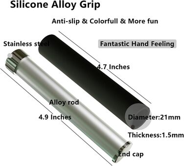 Стрибкове канат MOGOLD з регулюванням – 5 мм PVC-шнур з підшипниками, неслизькі гумові ручки та ручки з металу для початківців, для схуднення та фітнесу вдома, в школі, чорний