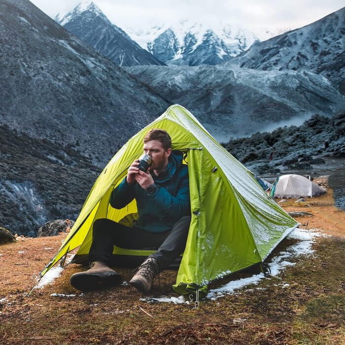 Намет Naturehike Cloud Up 2 - Ultraleicht, 2 особи, 3-4 сезон, водонепроникний, для кемпінгу та трекінгу (світло-зелений)