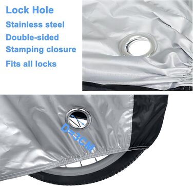 Захисний чохол для велосипеда MINVOO: водонепроникний, від сонця, пилу та вітру. Підходить для електровелосипедів. Срільно-чорний колір