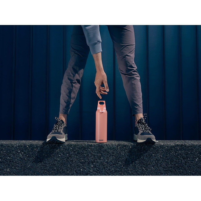 Термос SIGG Hot & Cold One з ситечком для чаю, ізольована пляшка для напоїв, 0.55 л, нержавіюча сталь 18/8, BPA-free, рожевий