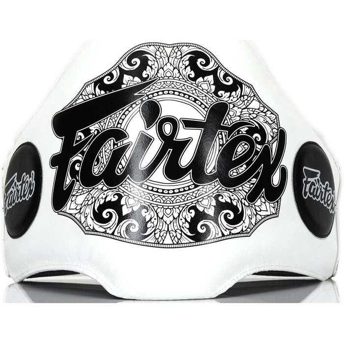 Захисний пояс Fairtex BPV-2 білий для живота, Муай Тай, MMA, тайський бокс