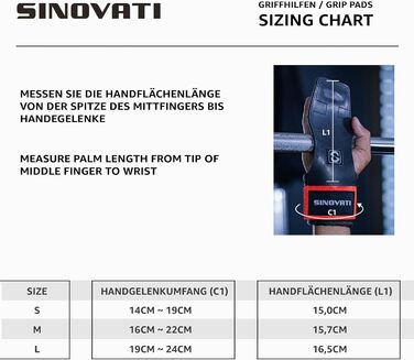 Стрічки для підтягування SINOVATI для силових тренувань: фітнес, кросфіт, бодібілдинг. З підкладкою для зап'ястя 7 мм, червоні