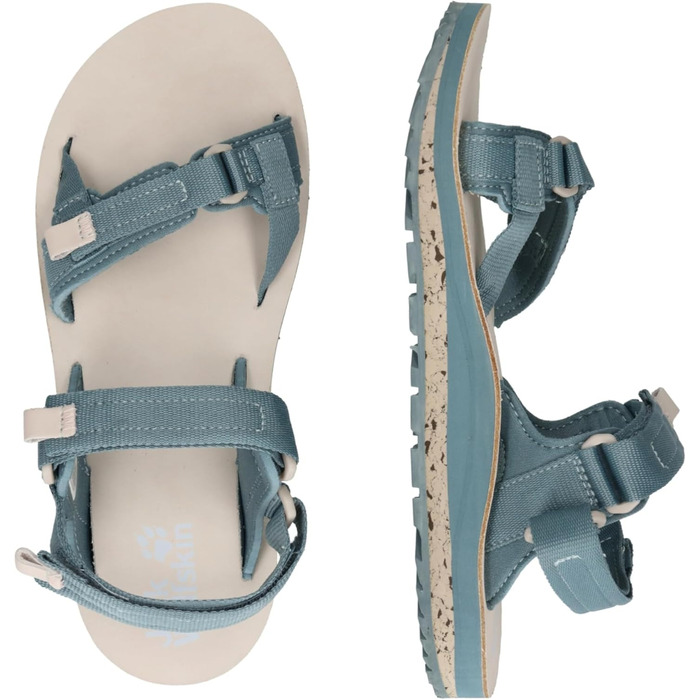 Сандалі жіночі Jack Wolfskin Outfresh Deluxe Bluish Grey Rose, 38 EU