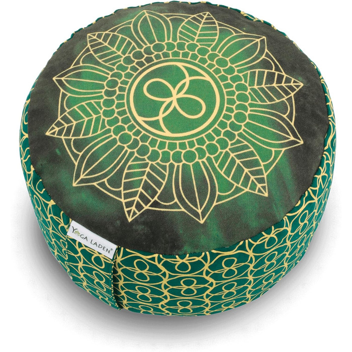 Медитаційна подушка для йоги Chakra-Style 15 см, знімний чохол, наповнювач з органічної лузги гречки