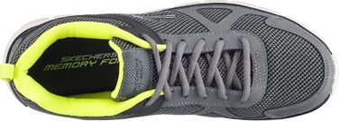 Чоловічі кросівки Skechers Track Scloric 48.5 EU - шкіра, сітка, чорний, зелений