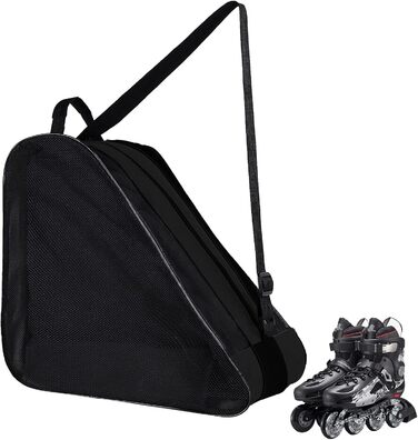 Чохол для роликових коліс, унісекс, з регульованим плечовим ременем, чорний. Підходить для жінок, чоловіків та дітей.