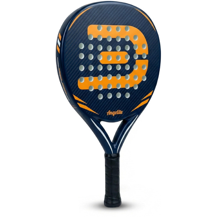 Ракетка для падел Angelite з гарантією 2 роки, 360г, карбон, скловолокно, піна Eva FlexCore - максимальний контроль