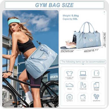 Спортивна сумка HYC00 для жінок та чоловіків, дорожня сумка, Gym bag, Weekender, 50л, армійний зелений