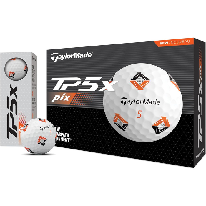 Гольф-м'ячі TaylorMade TP5 універсальні, преміум-класу