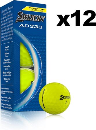 Гольф-м'ячі Srixon AD333 11 для дистанції та швидкості, низька компресія, контроль, лінія для прицілювання, преміум аксесуар, подарунок для гольфу