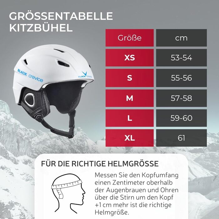 Скільний шолом Black Crevice Kitzbühel XL, полікарбонат, дихаючий, регульований, для чоловіків і жінок, синій/помаранчевий, спортивний дизайн