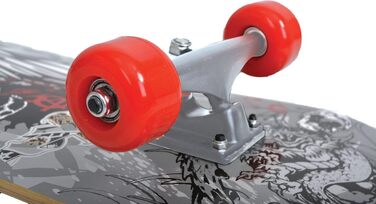 Скейтборд Schildkröt Kicker 31', повний комплект для початківців, конкавна дека з подвійним кік-тайлом, 9-шарова канадська береза, підшипники ABEC5, модель Phantom