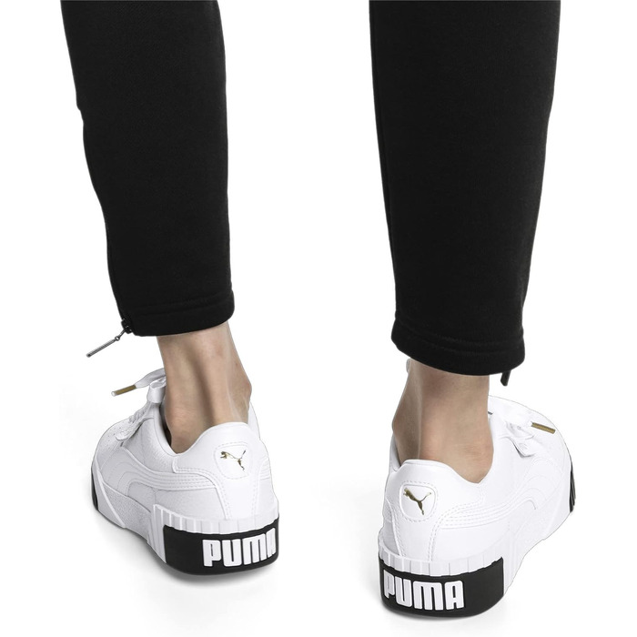 Жіночі кросівки Puma Cali Wn's білі з чорним логотипом, розмір 36 EU