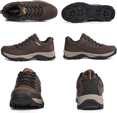 Черевики для трекінгу CC-Los чоловічі водонепроникні, легкі, з антиковзаючою підошвою, з захистом щиколотки, розмір 40-48 (48 EU, Коричневий)