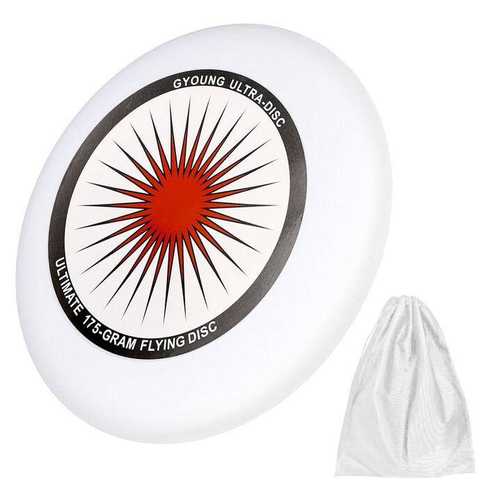 Фрісбі Ultimate 175г для вулиці, професійне, червоне. Диск для гри та змагань з тасьмою для зберігання