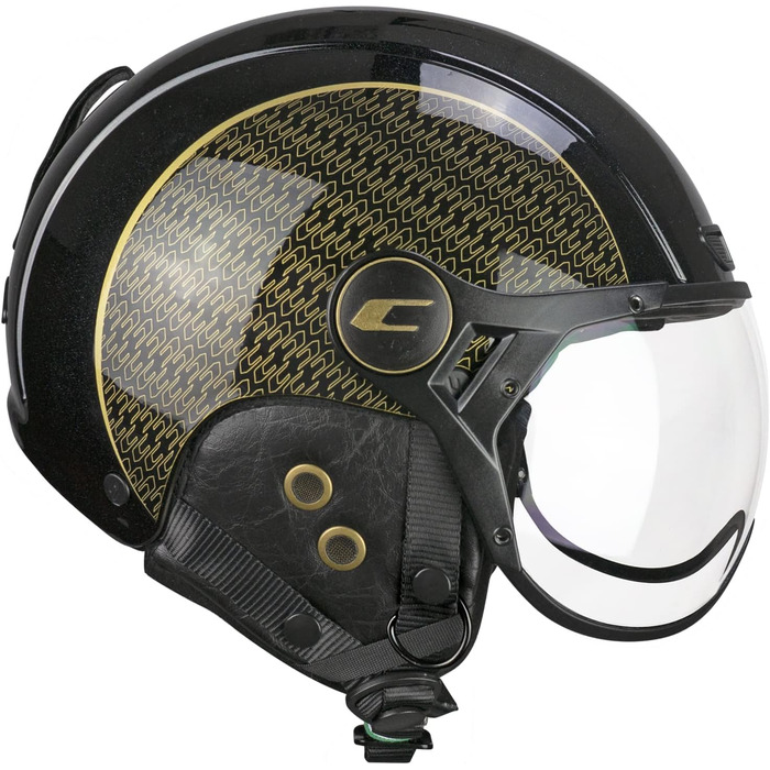 Шолом гірськолижний CGM EBI Unisex, чорний з перламутровим ефектом золото, розмір M (57-58 см)