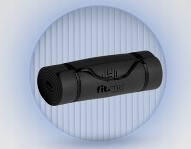 Килимок для фітнесу Fit.Me, 182 см x 60 см, чорний