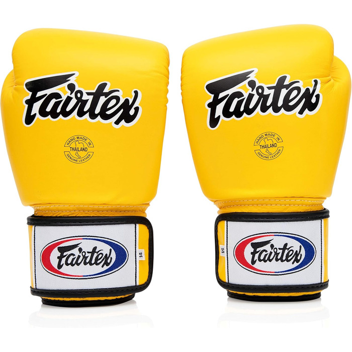 Професійні боксерські рукавички Fairtex з шнурівкою, шкіряні, для муай-тай та боксу
