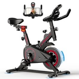 Магнітний велотренажер Heimtrainer для дому, безшумний сайкл з LCD-дисплеєм та ергономічним сідлом, чорний ZD1