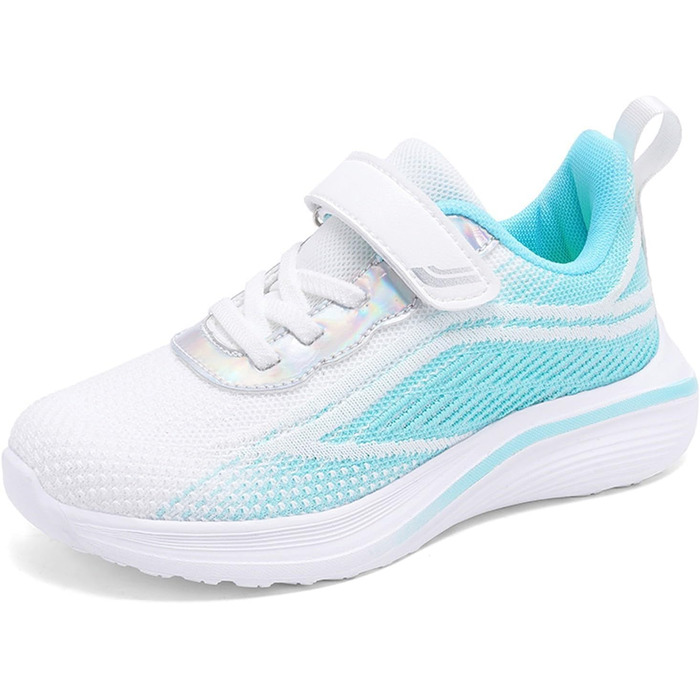 Дитячі кросівки для спорту: зал, біг, повсякденне носіння. Зручні дитячі кросівки для хлопчиків 28-40 розмірів. Матеріал: дихаюча сітка, застібка на липучці. Колір: білий.