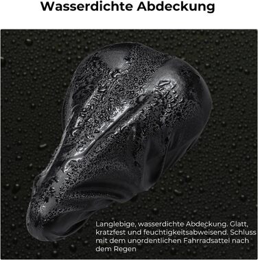 Накидка на велосипедне сідло YOUNGDO, ергономічна гелева накладка, м'яка та комфортна з захистом від дощу, для жінок та чоловіків (блакитна, вузька)