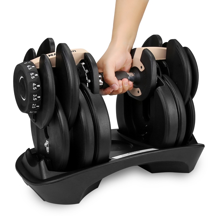 Регульовані гумовані гантелі Urbogym 1 x 24 кг