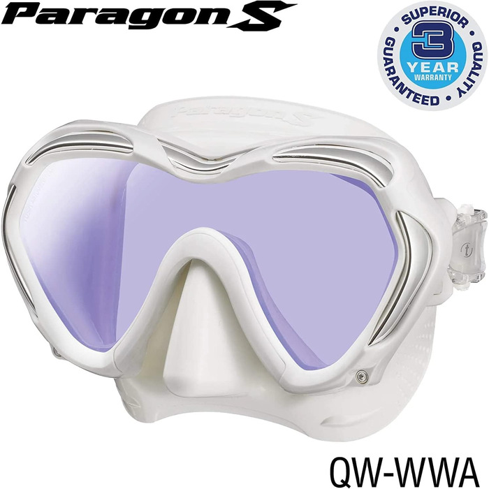 Професійна маска для дайвінгу TUSA Paragon S з UV-фільтром, чорна