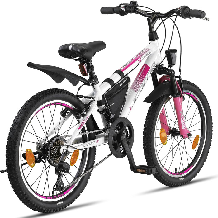 Гірський велосипед Licorne Bike Premium 20 дюймів, 18/21 швидкостей, для дівчат, хлопців, жінок і чоловіків
